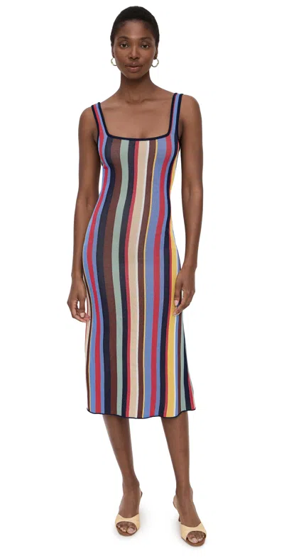 Staud Katie Dress Market Stripe