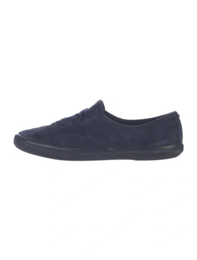 Pre-owned Staud Suede Sneakers In Blue