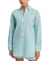 Staud Kendy Top In Pool Stripe In Multi