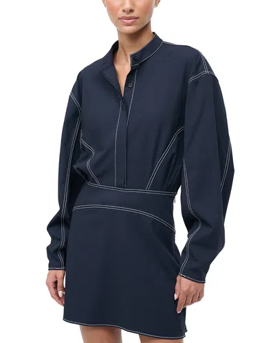 Staud Kiln Dress In Blue