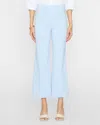 Staud Knack Ankle Pants In Sky Micro Check In Blue