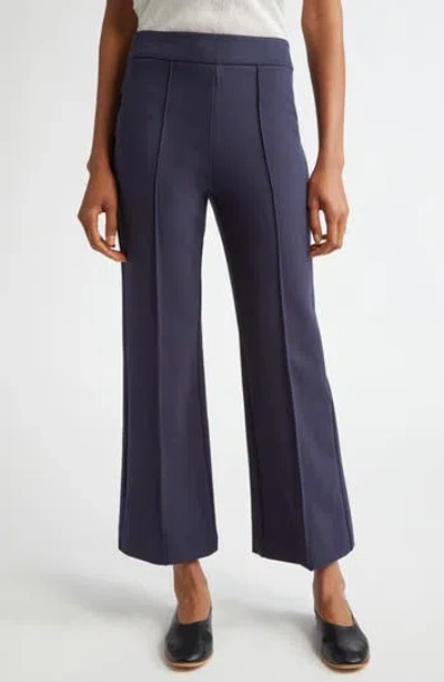 Staud Knack Ankle Wide Leg Pants In Blue