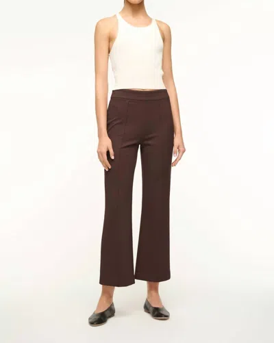 Staud Knack Pant In Dark Chocolate