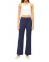 Staud Knack Knitted Trousers In Blue