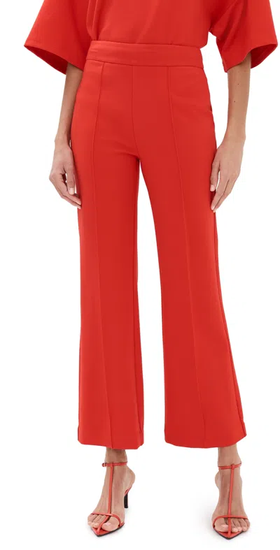 Staud Knack Pants Red Rose In Red Rose