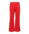 Staud Knack Trousers In Red