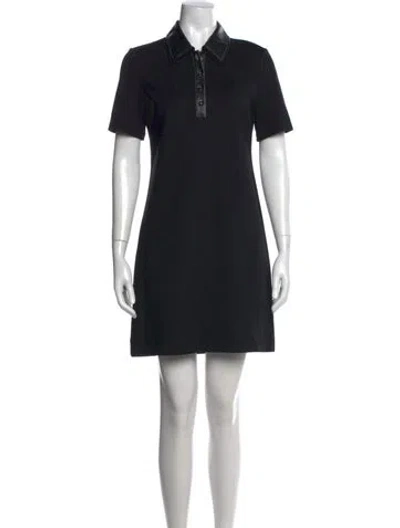 Pre-owned Staud Knee-length Dress In Black