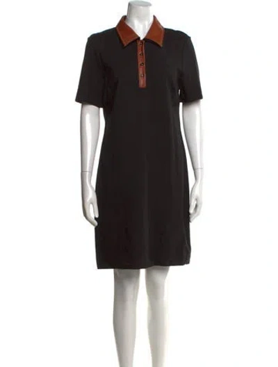 Pre-owned Staud Knee-length Dress In Black