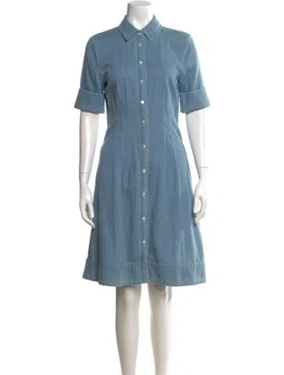 Pre-owned Staud Knee-length Dress In Black