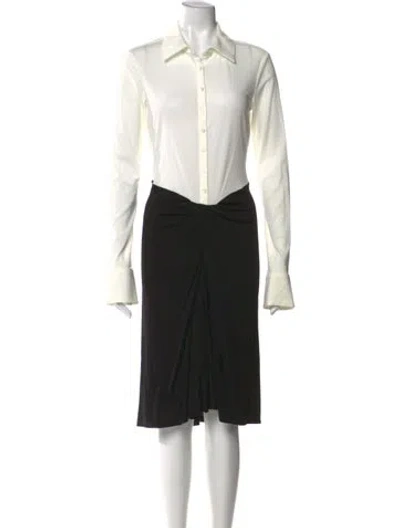 Pre-owned Staud Knee-length Dress W/ Tags In Black