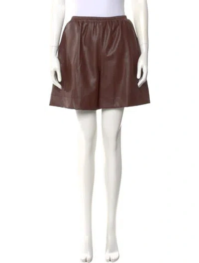 Pre-owned Staud Knee-length Shorts In Brown