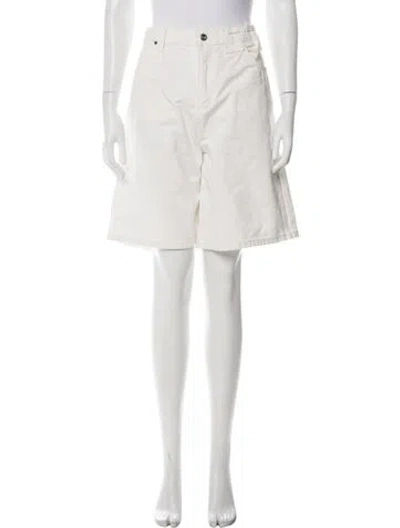 Pre-owned Staud Knee-length Shorts In Green