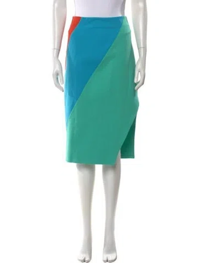 Pre-owned Staud Knee-length Skirt In Blue