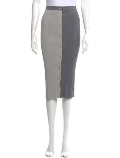 Pre-owned Staud Knee-length Skirt In Gray