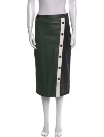 Pre-owned Staud Knee-length Skirt In Green