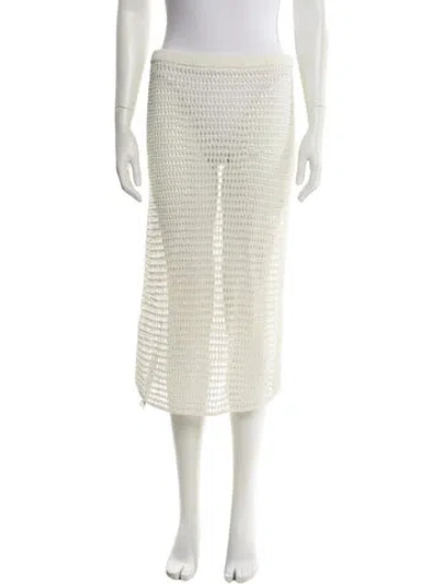 Pre-owned Staud Knee-length Skirt In Neutral