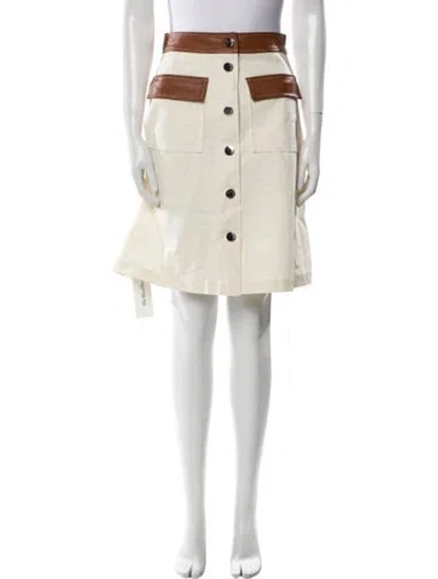 Pre-owned Staud Knee-length Skirt In Neutral