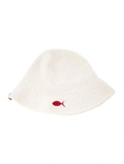 Pre-owned Staud Knit Bucket Hat In Neutral