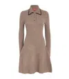Staud Taupe Dujour Minidress In Grey