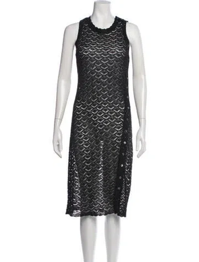 Pre-owned Staud Lace Pattern Midi Length Dress In Multi