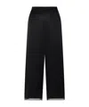 Staud Black Straight Flat Front Pants In Black