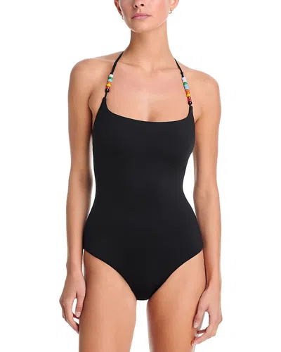 Staud Laird One Piece Swimsuit In Black