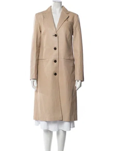 Pre-owned Staud Lamb Leather Coat W/ Tags In Pink