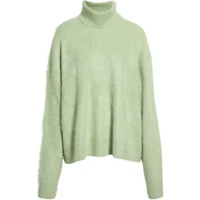 Staud Lane Cashmere Turtleneck Sweater In Spearmint