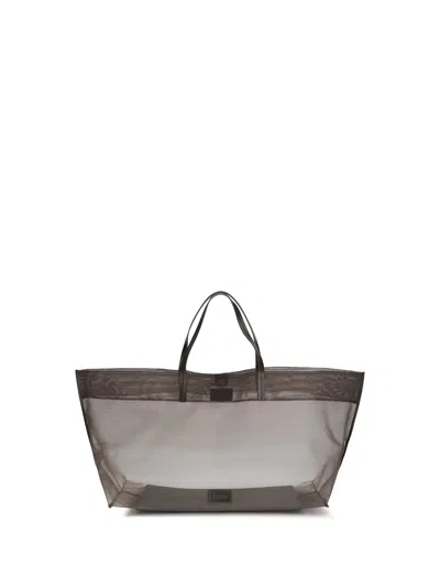 Staud Large Christos Tote Bag In Gray