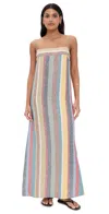Staud Laura Stripe Linen Maxi Sundress