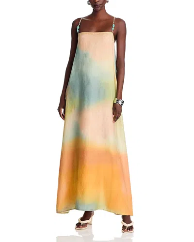 STAUD LAURA LINEN DRESS