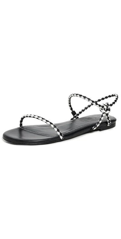Staud Laurel Sandals Black/paper
