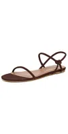 Staud Laurel Sandals Mahogany In Mahogany
