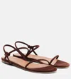 Staud Laurel Suede Sandals In Brown