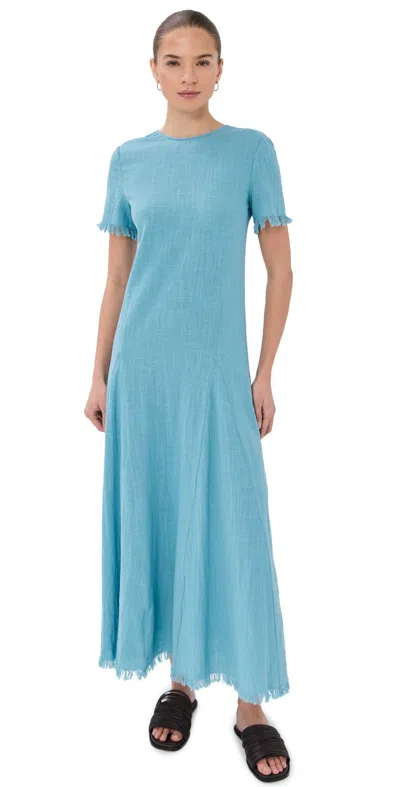 Staud Le Havre Dress Cove In Blue