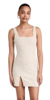 Staud Off-white Sable Minidress In Ivory