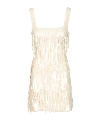 STAUD LE SABLE DRESS PAILETTES FRINGE