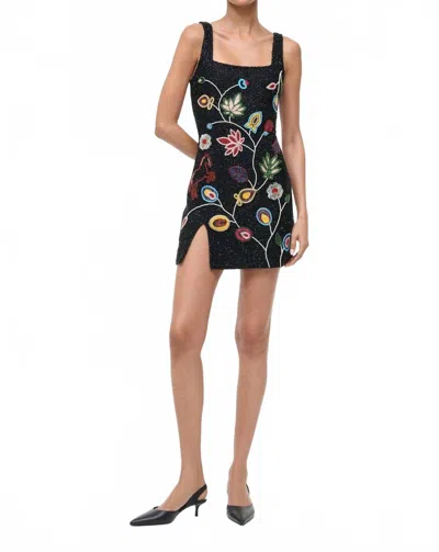 Staud Le Sable Mini Dress In Tapestry In Multi