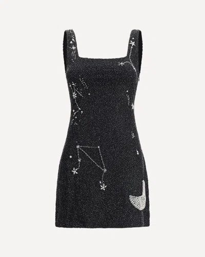 Staud Le Sable Short Dress In Gray