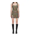 Staud Le Sable Beaded Palm Mini Dress In Nude