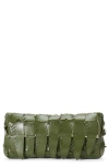 Staud Leaf Leather Clutch In Pattern