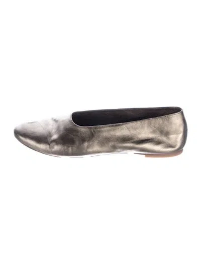 Pre-owned Staud Leather Ballet Flats In Multicolor