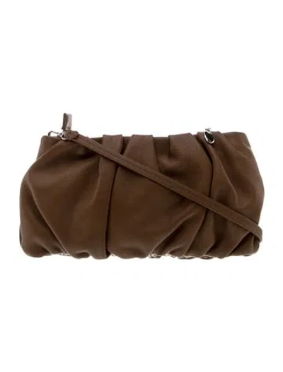 Pre-owned Staud Leather Bean In Brown