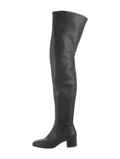 Pre-owned Staud Leather Boots In Black