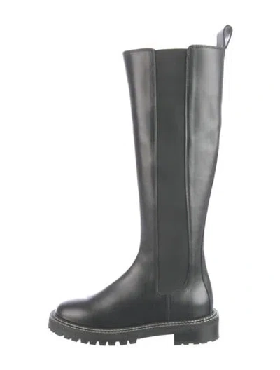 Pre-owned Staud Leather Boots In Black