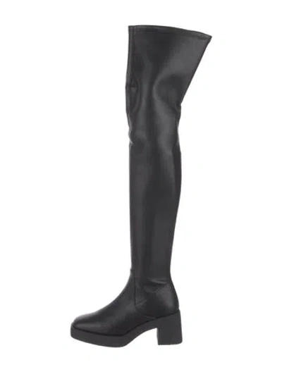 Pre-owned Staud Leather Boots In Black