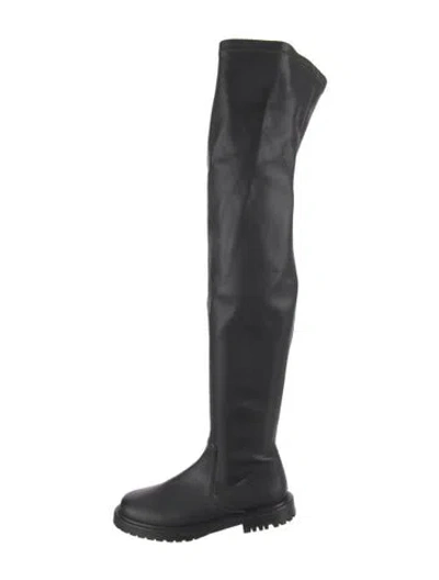 Pre-owned Staud Leather Boots In Black