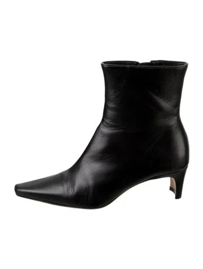 Pre-owned Staud Leather Boots In Black