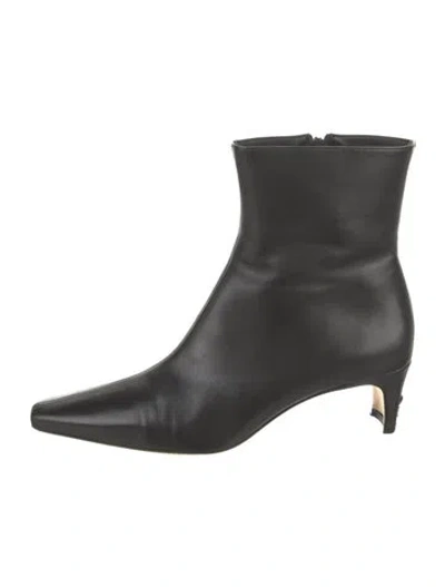 Pre-owned Staud Leather Boots In Black