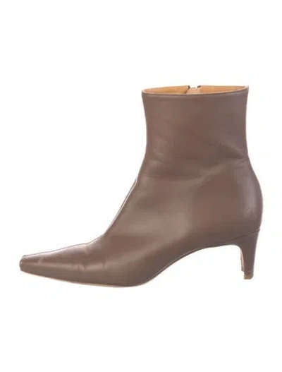 Pre-owned Staud Leather Boots In Black